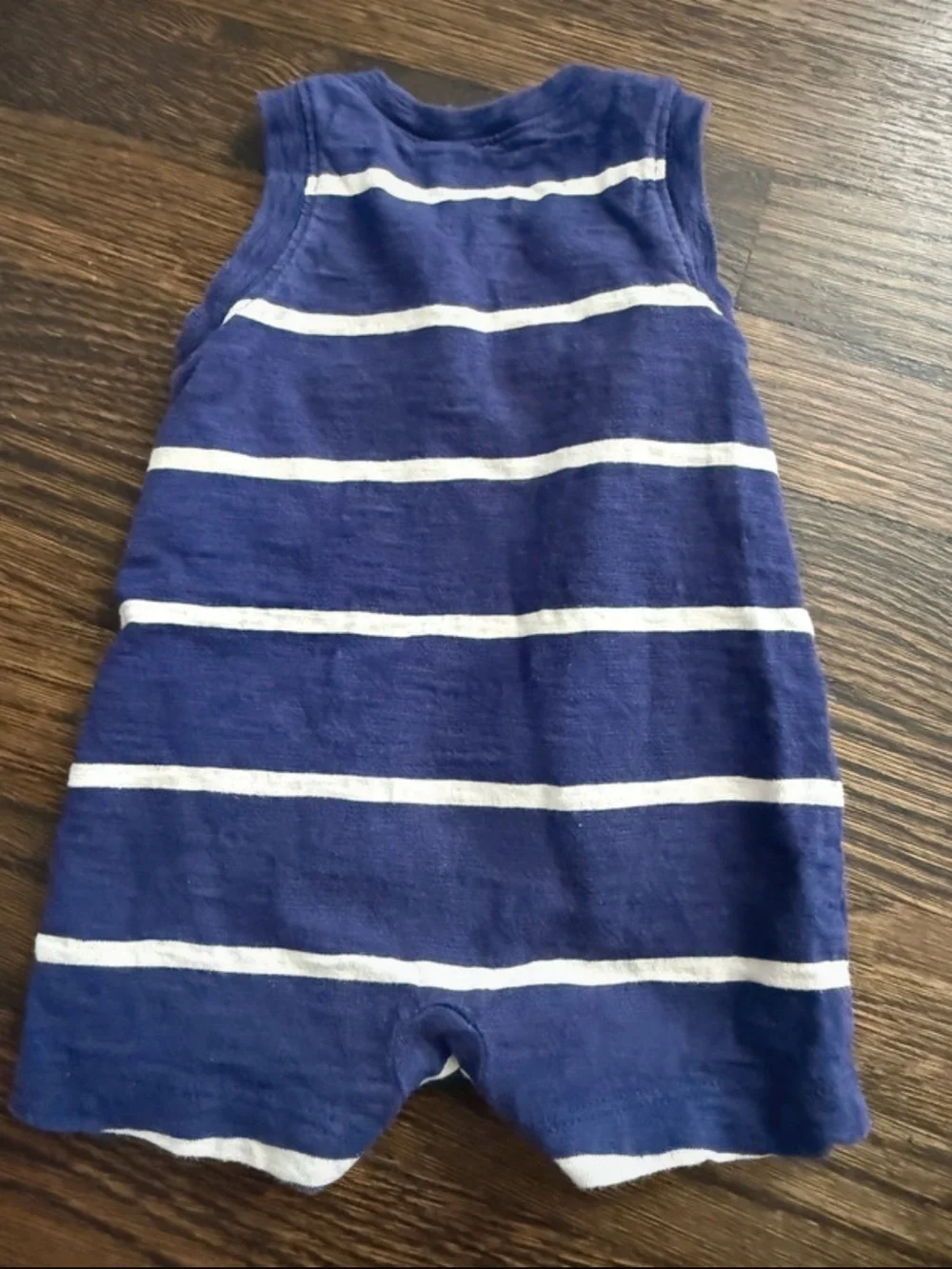Baby GAP Baby Navy and White Striped Romper